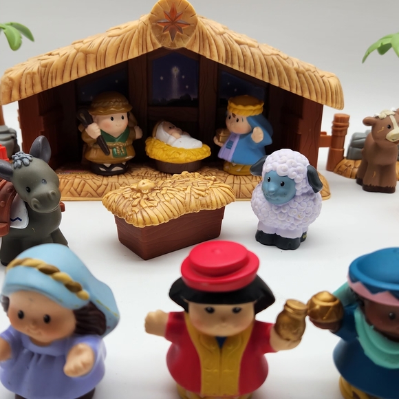 Nativity Set Of  Fisher Price Little People Christmas 2005 Playset Musical Light - Picture 2 of 16
